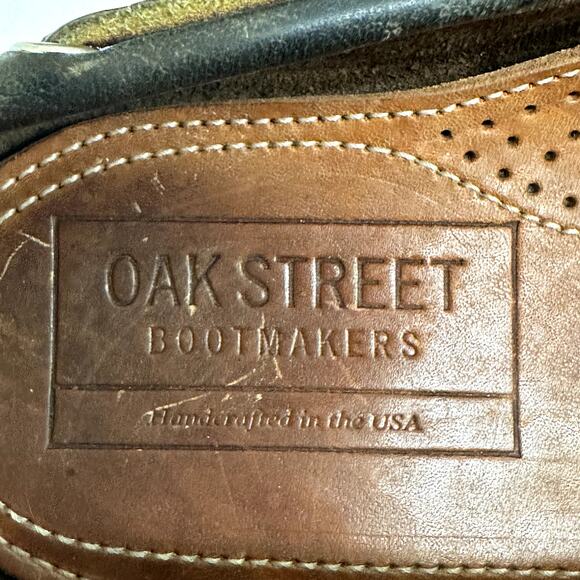 Oak Street Bootmakers Boat Shoe Navy Chromexcel Leather Men's Size 9 - Picture 9 of 12